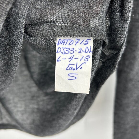 NWT DAVID LERNER Sample Gray Lightweight Skinny Turtleneck Long Sleeve Top Small - Picture 4 of 4